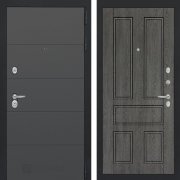 Входная металлическая дверь Art 10 (графит софт/дуб филадельфия графит)