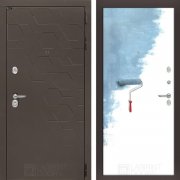 Входная металлическая дверь Smoky 28 (смоки софт/грунт под покраску)