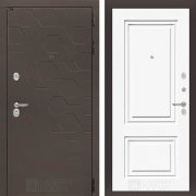 Входная металлическая дверь Smoky 26 (смоки софт/эмаль ral 9003)
