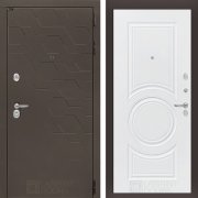 Входная металлическая дверь Smoky 23 (смоки софт/белый софт)
