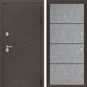 Входная металлическая дверь Smoky 25 (смоки софт/бетон светлый)