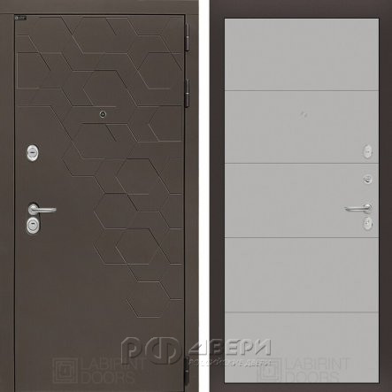 Входная металлическая дверь Smoky 13 (смоки софт/грей софт)