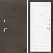 Входная металлическая дверь Smoky 11 (смоки софт/белый софт)