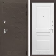 Входная металлическая дверь Smoky 03 (смоки софт/белый софт)