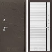 Входная металлическая дверь Smoky 22 (смоки софт/белый софт)