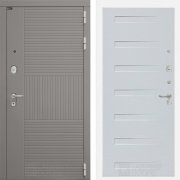Входная металлическая дверь Forma 14 (шато латте/дуб кантри белый горизонтальный)