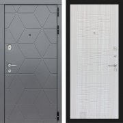 Входная металлическая дверь Cosmo 06 (графит софт/сандал белый)