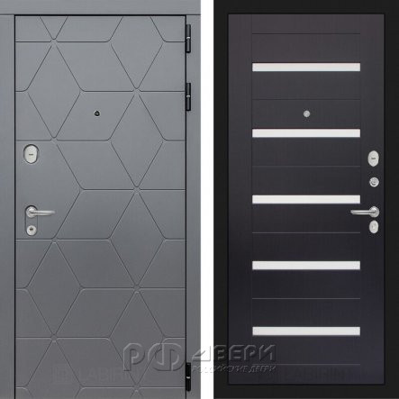 Входная металлическая дверь Cosmo 01 (графит софт/венге)