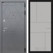 Входная металлическая дверь Cosmo 21 (графит софт/грей софт)