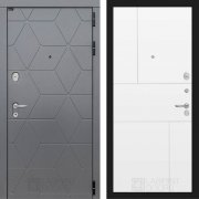 Входная металлическая дверь Cosmo 21 (графит софт/белый софт)