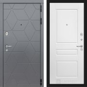 Входная металлическая дверь Cosmo 03 (графит софт/белый софт)
