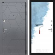 Входная металлическая дверь Cosmo 28 (графит софт/грунт под покраску)