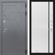 Входная металлическая дверь Cosmo 22 (графит софт/белый софт)