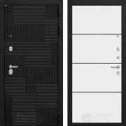 Входная металлическая дверь Pazl 25 (лофт черный/белый софт)
