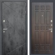 Входная металлическая дверь Loft 16 (бетон темный/алмон 28)