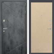 Входная металлическая дверь Loft 05 (бетон темный/венге светлый)