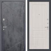 Входная металлическая дверь Loft 03 (бетон темный/сандал белый)
