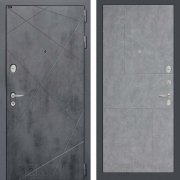 Входная металлическая дверь Loft 21 (бетон темный/бетон светлый)