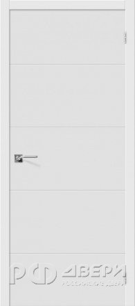 Межкомнатная дверь Граффити-2 Al кромка (Белый)
