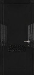 Межкомнатная дверь 2.87U ПГ (Эмаль черная глянцевая)