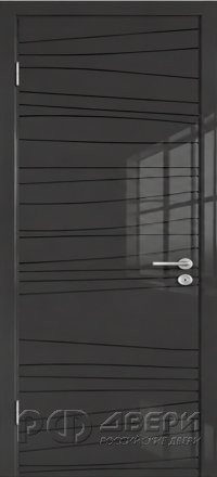 Межкомнатная дверь 18L ПГ (Эмаль графитовая глянцевая)