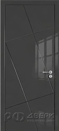 Межкомнатная дверь 37L ПГ (Эмаль графитовая глянцевая)