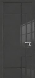 Межкомнатная дверь 24L ПГ (Эмаль графитовая глянцевая)