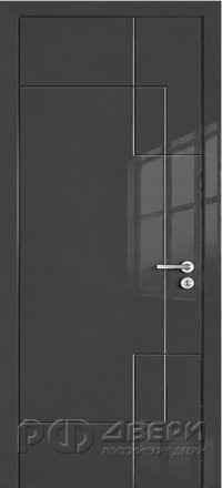 Межкомнатная дверь 24L ПГ (Эмаль графитовая глянцевая)