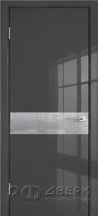 Межкомнатная дверь 21L ПГ (Эмаль графитовая глянцевая)