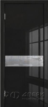 Межкомнатная дверь 21L ПГ (Эмаль черная глянцевая)