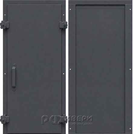 Входная дверь утепленная Дус (RAL 7024)