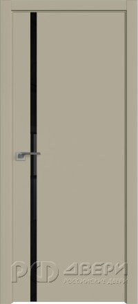 Межкомнатная дверь Profil doors 22E кромка ABS ПО (Шеллгрей/Черный лак)