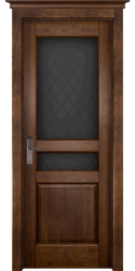Межкомнатная дверь из массива ольхи Валенсия ПО (Античный Орех)
