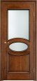 Дверь из массива ольхи ОЛ 26 ПО (Коньяк патина) Мини фото #1