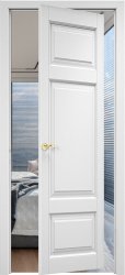 Рото дверь ОЛ 55 ПГ (Белая эмаль)