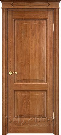 Межкомнатная дверь Д6-2 ПГ (Орех 10%)