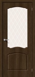 Межкомнатная дверь Альфа 2 ПО (Dark Barnwood/White Сrystal)