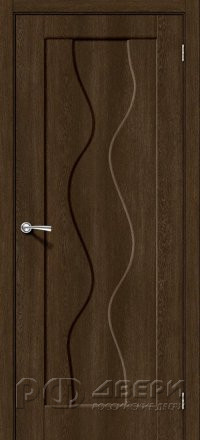 Межкомнатная дверь Вираж 1 ПГ (Dark Barnwood)