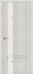 Межкомнатная дверь из экошпона Порта 51 ПО (Bianco Crosscut)