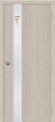 Межкомнатная дверь из экошпона Порта 51 ПО (Cappuccino Crosscut)
