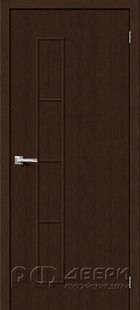Межкомнатная дверь из экошпона Тренд-3 3D ПГ (Wenge)