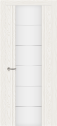 Межкомнатная дверь Виконт ПО (Белый Ясень/Зеркало)