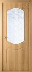 Межкомнатная дверь Перфекта ПО (Дуб Английский/Стекло Диамант Белый)