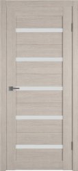 Межкомнатная дверь Атум 7 ПО (Капучино/Сатин белый)