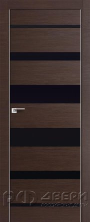 Межкомнатная дверь Profil doors 18Z Кромка хром (Венге/Черный лак)