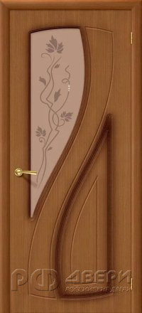 Межкомнатная дверь Лагуна ПО (Орех Файн-лайн)
