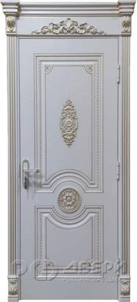 Межкомнатная дверь Олимп ПГ (RAL 9010/Патина Янтарь)