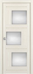 Межкомнатная дверь из экошпона Eco-Light 2181 ПО (Капучино Велюр/Мателюкс Белое)