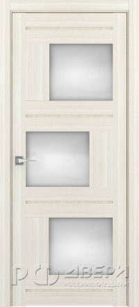 Межкомнатная дверь из экошпона Eco-Light 2181 ПО (Капучино Велюр/Мателюкс Белое)