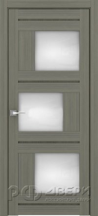 Межкомнатная дверь из экошпона Eco-Light 2181 ПО (Графит/Мателюкс Белое)